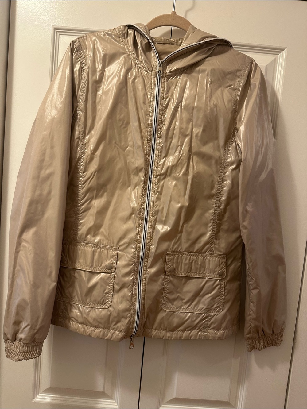Lightweight women Hooded Jacket in Beige - brand